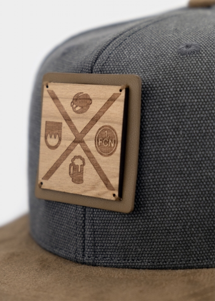 "1.FC Nürnberg: Kerwa" - hellgrau (Snapback)
